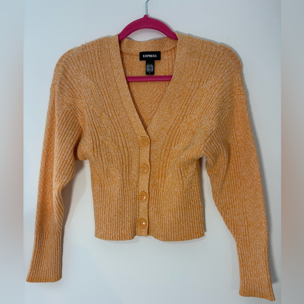 Express Women's Warm Orange Cardigan